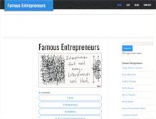 Tablet Screenshot of famous-entrepreneurs.com